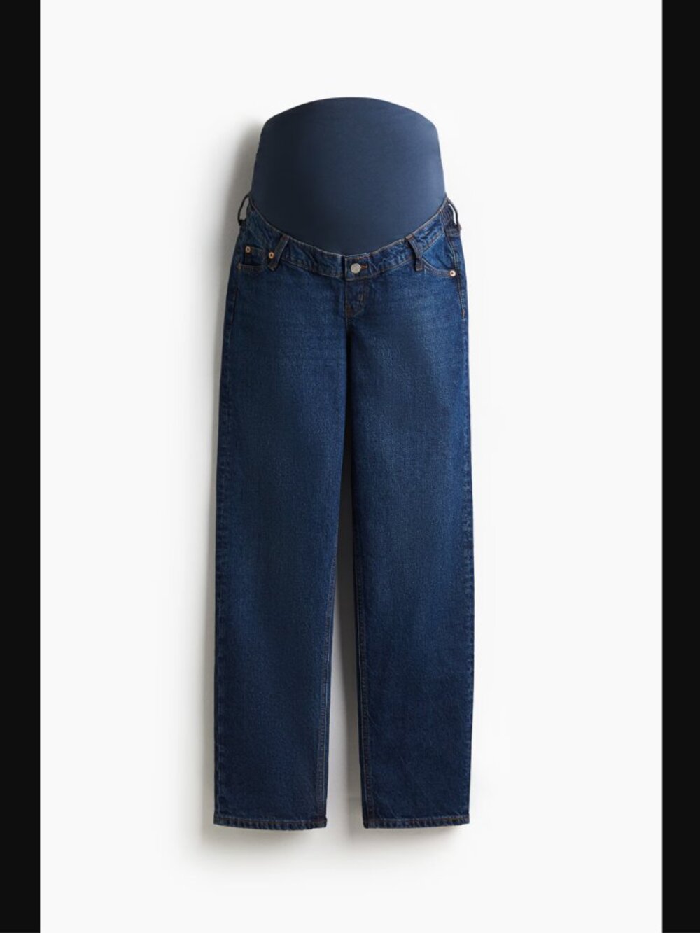 H&M / MAMA Straight Jeans - Dark Denim / Size Medium